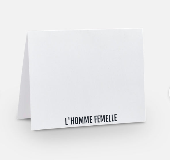 Carte de souhaits L’Homme Femelle